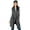 Charcoal Grey, variant on Women's Trimmed Fleece Vest - Winter Collection