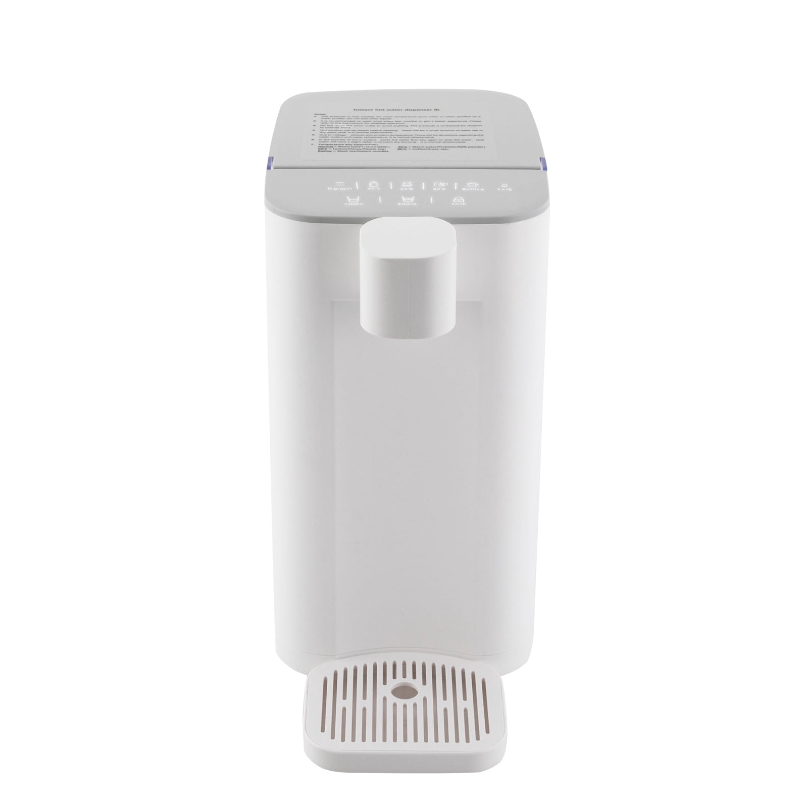 YIYIBYUS 3L Instant Hot Water Dispenser, 1600W Electric Kettles for Quick Heating & Outputting, Adjustable 5 Temperatures & 2 Water Outputs, White