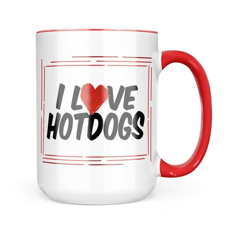 

Neonblond I Love Hotdogs Mug gift for Coffee Tea lovers