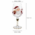 thumbnail image 3 of 3D Christmas Wine Glasses, Collectible 3D Christmas Glass Art Cup Glassware, Festive Glass Drinkware for Wine, Cocktails Holiday Table Decor Gift, 3 of 6
