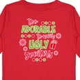 thumbnail image 4 of Inktastic Too Adorable to Wear Ugly Sweaters Boys or Girls Long Sleeve Toddler T-Shirt, 4 of 5