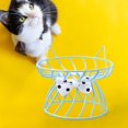thumbnail image 2 of Cuenco de cerámica para mascotas, plato de alimentación para mascotas, soporte , Protector de cuello, aperitivo enlatado Soporte azul Yuyangstore Cuencos para gatos, 2 of 8