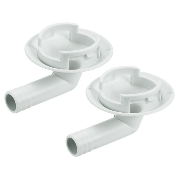 Conector de manguera de drenaje 40mm Unique Bargains Beige Paquete de 2