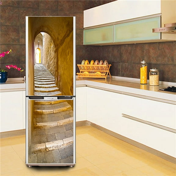 Flowers Wallpaper Refrigerator Decoration Poster Waterproof Peel & Stick Vinyl Wall Sticker Home Des