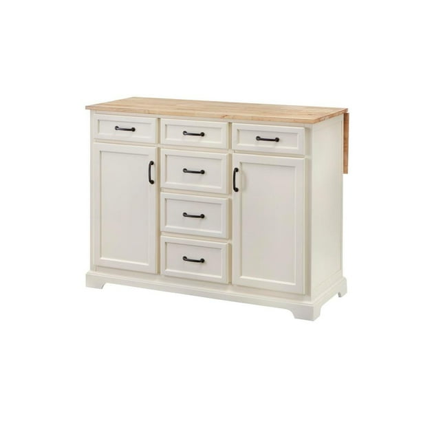 Ivory Kitchen Island With Natural Butcher Block Top Com Ivory Kitchen Island With Natural, Home Decorators Collection Black Kitchen Island With Natural Butcher Block Top