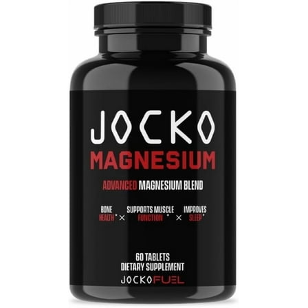 Jocko Fuel Magnesium Complex Supplement - Magnesium Glycinate, Citrate, & Taurate, 30-Day Supply
