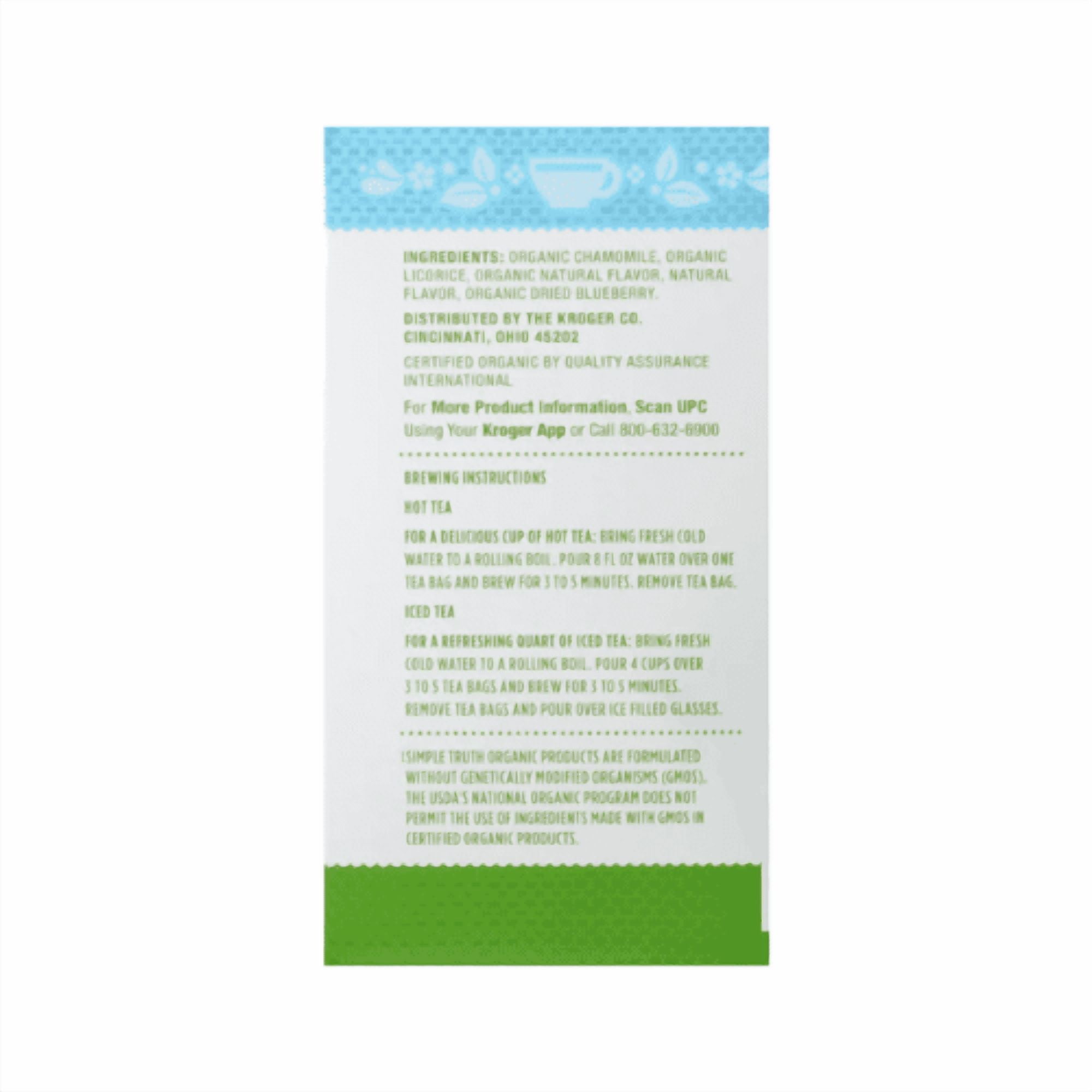 Simple Truth Organic Chamomile with Lemon Herbal , Elderberry Herbal Tea AND Hibiscus Strawberry Raspberry Herbal Tea ,3 Pack ,Variety