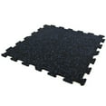 thumbnail image 6 of FlooringInc 8mm Thick Strong Rubber Interlocking Floor Tiles, Flexible Recycled Rubber for a Stronger and Safer Basement, Home Gym, Shed, or Trailer, Blue, 9 Center Tiles, 6 of 8