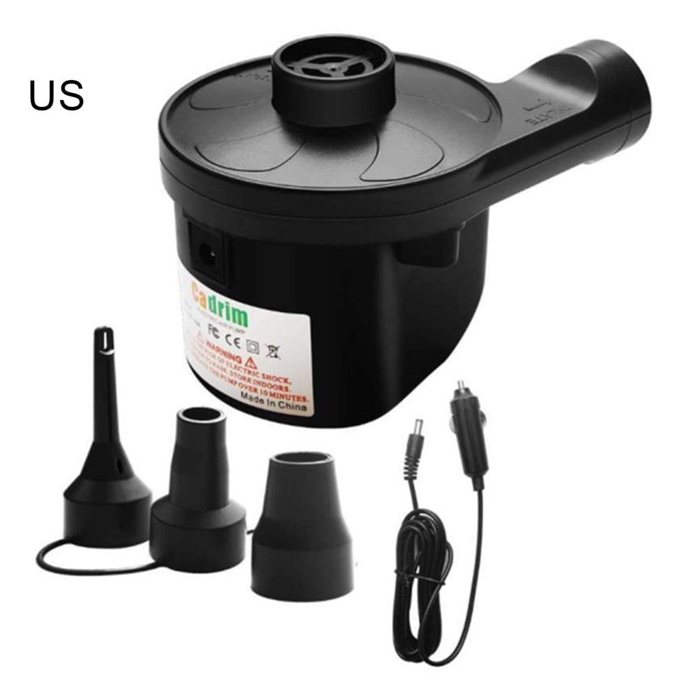 Electric Air Pump Air Cushion Pump Portable Fast Charge with 3 Nozzles Ac / 12v Dc Air Pump for
