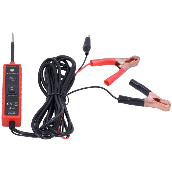 VGEBY Testeur de Circuit Électrique, Sonde de Puissance 6-24V, Outil de Diagnostic Auto Professionnel avec Câble de 14,8 Pieds, Sonde de Voiture