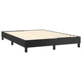 thumbnail image 2 of vidaXL Bed Frame Black 137x190 cm Full Faux Leather, 2 of 5