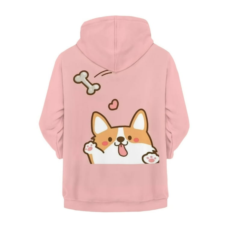 Corgi in cheap hoodie