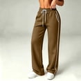 thumbnail image 6 of Bxsruta Women Track Pants Drawstring Elastic Waist Wide Leg Lounge Running Training Trousers, 6 of 8