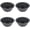 Black, variant on 4 Inch Fluted Tube Ring Cake Pan Set, Nonstick Kugelhopf Mold | Pack of 4 Oven Safe Mini Flan Molds Carbon Steel Baking Cups for Pumpkin Cake, Jello, Brownies, Chocoflan