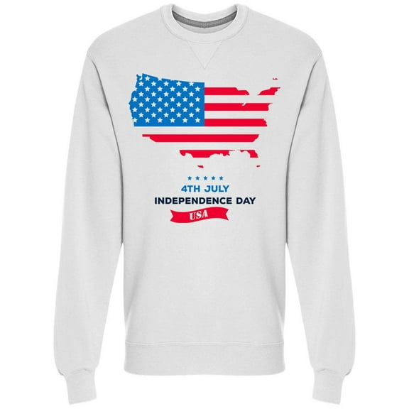 Usa Flag Territory 4th Of July Sweatshirt Men -Image by Shutterstock, Male x-Large