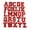 Red, variant on AOOOWER 26Pcs Letter Sew on Patches Embroidered Letter Sew On Yarn Patches Applique for Kids Clothing Jackets Jeans Bags