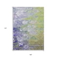 thumbnail image 3 of HomeRoots 582150 9 x 12 ft. Abstract Washable Indoor & Outdoor Rectangle Area Rug, Artichoke Green, Purple & Lilac, 3 of 5