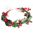 thumbnail image 1 of Floral Otoño Navidad Flor Corona Vintage Naturaleza Bayas Festival Bosque Boda Diadema, 1 of 5