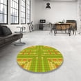 thumbnail image 4 of Ahgly Company Machine Washable Indoor Square Transitional Dark Golden Rod Brown Area Rugs, 4' Square, 4 of 7