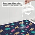 thumbnail image 5 of Xecao Cartoon Dinosaur patten Microfiber Dish Drying Mat,Absorbent Dish Drainer Kitchen Counter,Super Absorbent Dish Drying Pads 18×24 Inch, 5 of 7