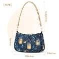 thumbnail image 3 of FORMRS Womens Shoulder Bag with Chain Strap Clutch Purse Cute Tote Handbag, Blue Fireflies Pattern, 3 of 7