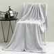 thumbnail image 1 of Zhuge toalla de baño de lujo, suave y afelpada, de jacquard, de secado rápido (gris claro, toalla de baño), 1 of 4