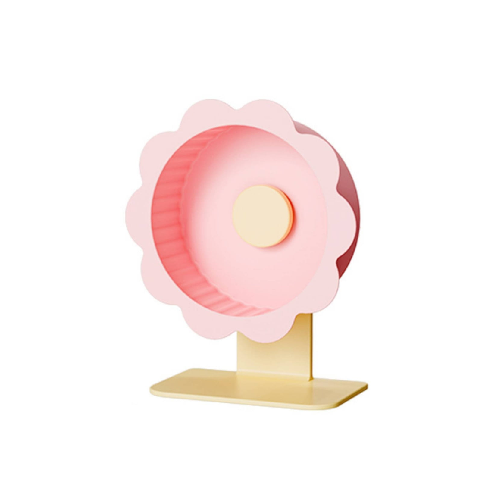 amagogo Exercise Wheel Pet Toy Hamster Wheel Quiet Smooth Bearings Acrylic Flower Style for Syrian and Dwarf Cages