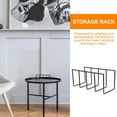thumbnail image 3 of MasteelfCA Desktop Iron Storage Rack Magazine Rack Book Record Holder File Organizer, 3 of 8