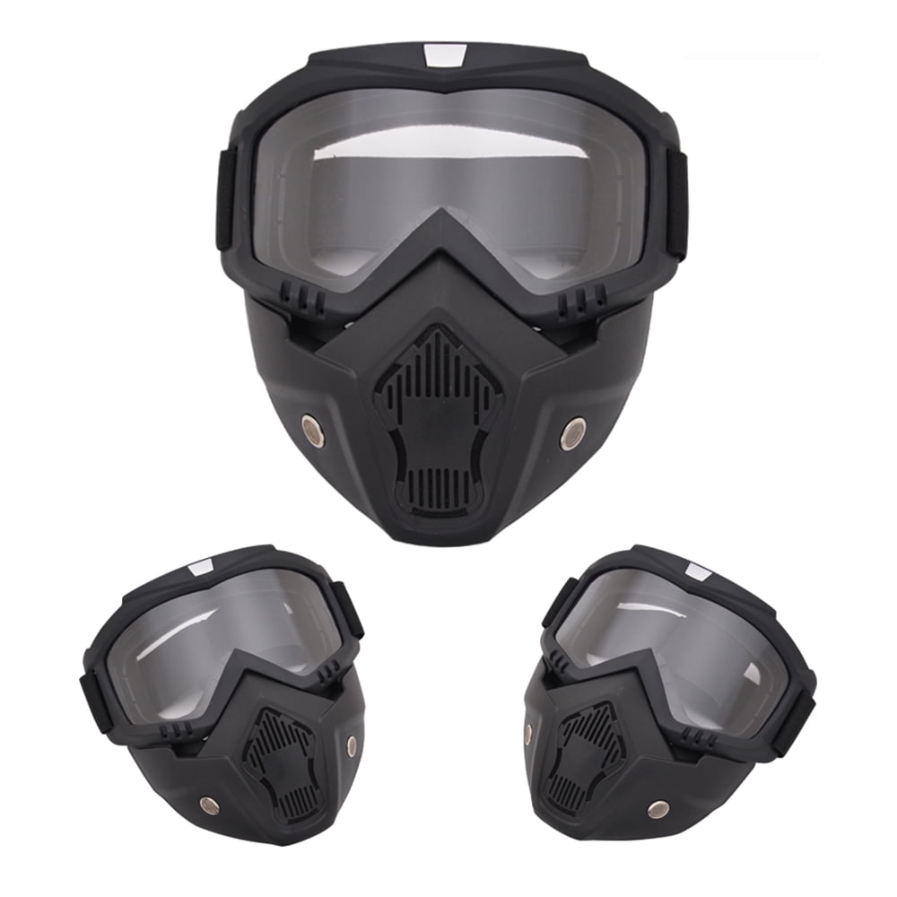 Masque modulaire, lunettes amovibles, moto, casque, masque 