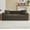 Brown, variant on Modern 3 Seater Sofa, Blue Corduroy Couch, Small Space, No Assembly