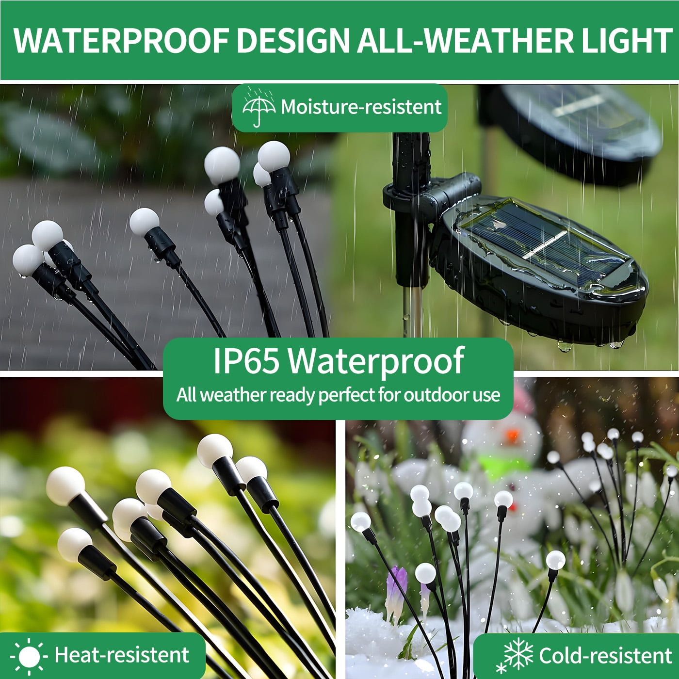6 Pack Solar Lights Outdoor, Firefly Swaying Lighting for Yard Patio Pathway Decoration, Landscape Decoration Lighting for Garden, Lawn, Yard, Outdoor Decoration, Warm White