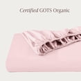 thumbnail image 3 of Bare Home 100% Organic Cotton Fitted Sheet - Percale Weave  - Twin,  Dusty Pink, 3 of 10
