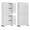 White + 4 Wheel-73"H, variant on Metal Storage Cabinet with 2 Doors and 4 Adjustable Shelves, 71" Steel Garage Storage Cabinet, Locking Tool Cabinets for Office, Home,School,Kitchen,Garage Tool Utility Cabinet