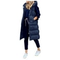 thumbnail image 5 of ZMHEGW Women Coats Loose Winter Long Down Warm Vest With Hood Quilted Winter Casual Down Fall Jackets, 5 of 5