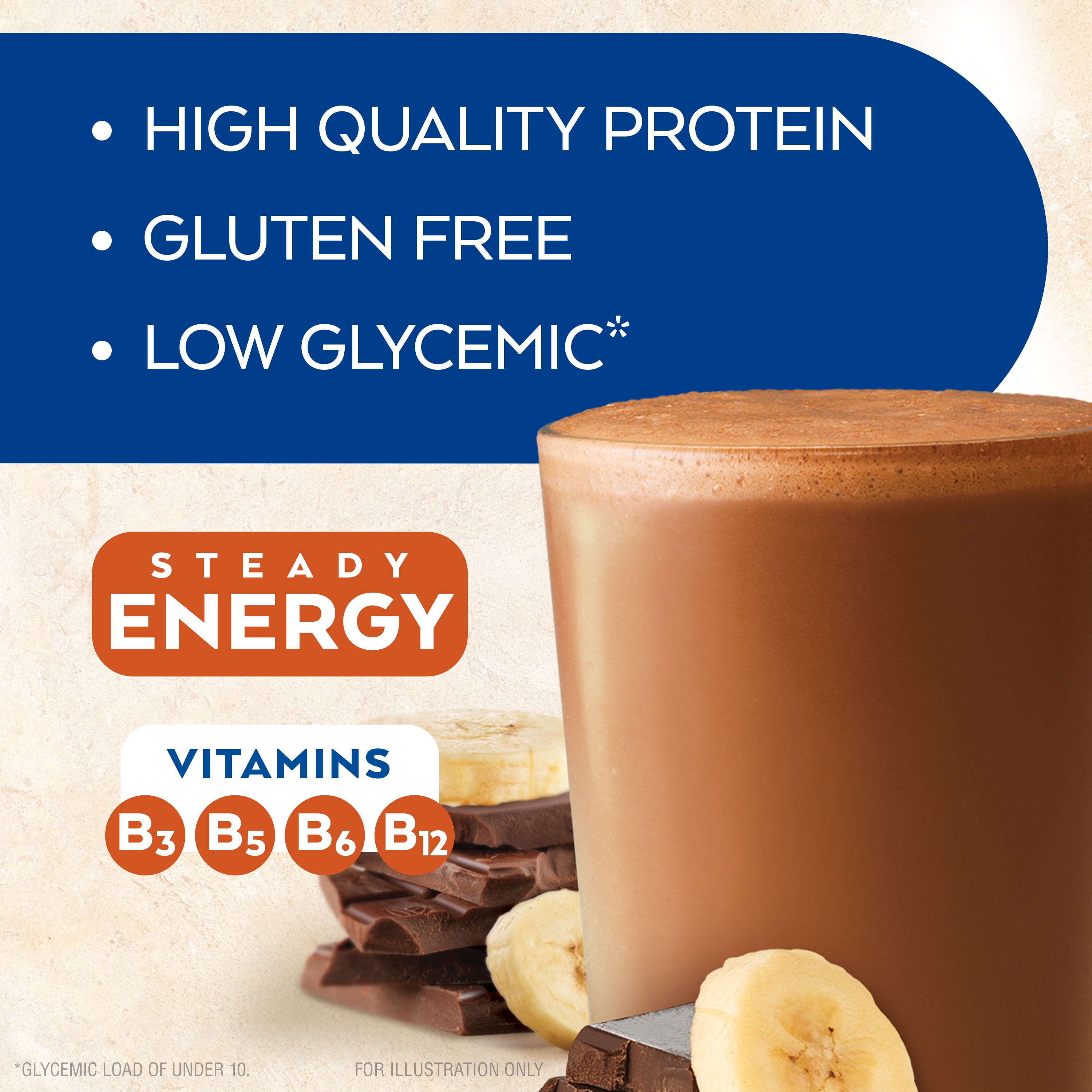 (3 pack) Atkins Chocolate Banana Protein Shake, High Protein, Low Glycemic, Low Carb, Low Sugar, Keto Friendly, 4 Count