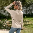 thumbnail image 4 of Livrdious Womens Lightweight Cardigan Sweater Long Sleeve Button Down Knit Cardigan with Lapel Collar, 4 of 6