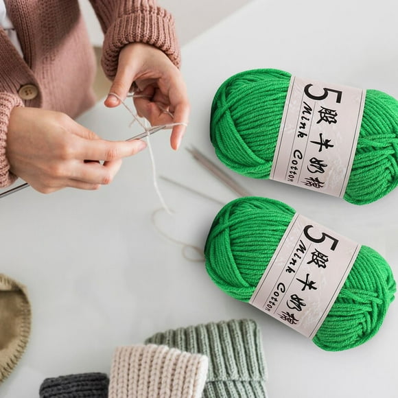 5 Strands Milk Cotton Doll Crochet Diy Knitting Thread Baby Sweater Wool Ball