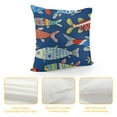 thumbnail image 4 of Sea Animal Throw Pillow Covers, Pillow Covers, Fish Decorative Pillow Covers, Geometric Ocean Life Cushion Cases, Cartoon Fish Decorative Pillow Covers, 4 of 5