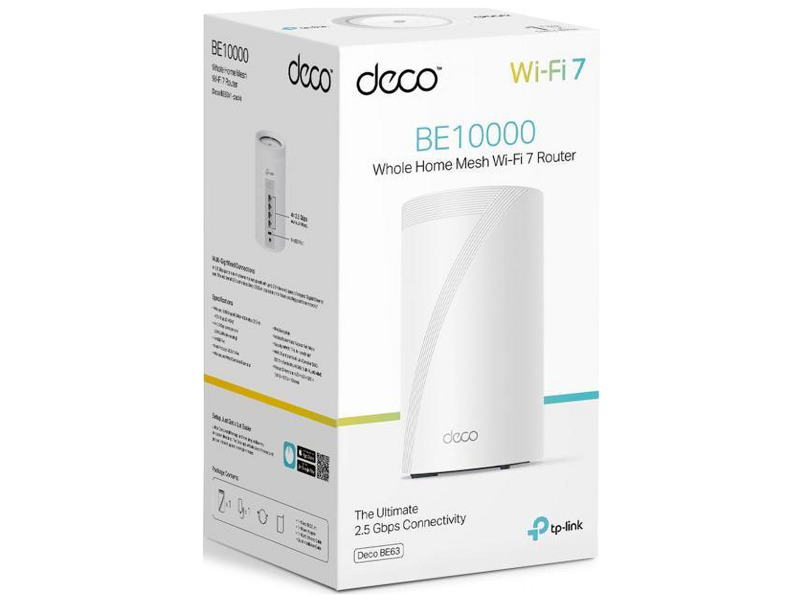 TP-Link WiFi 7 Router, BE10000 Mesh System (Deco BE63) | 10 Gbps