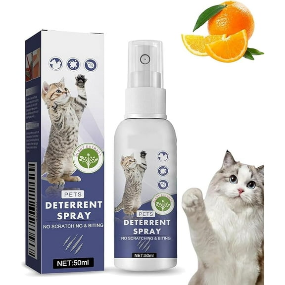 Purrshield Anti Cat Scratch Spray, Purrshield Cat Deterrent, Citrus at Deterrent Spray, at Scratch Furniture Protector, Safe Formula for Training & Furniture Protecting (2PCS)