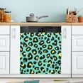 thumbnail image 5 of IAUYY Magnetic decorative sticker - 23x26 Inch PVC Refrigerator Decorative Cover, Removable DIY Art for Kitchen Appliances Turquoise, 5 of 6