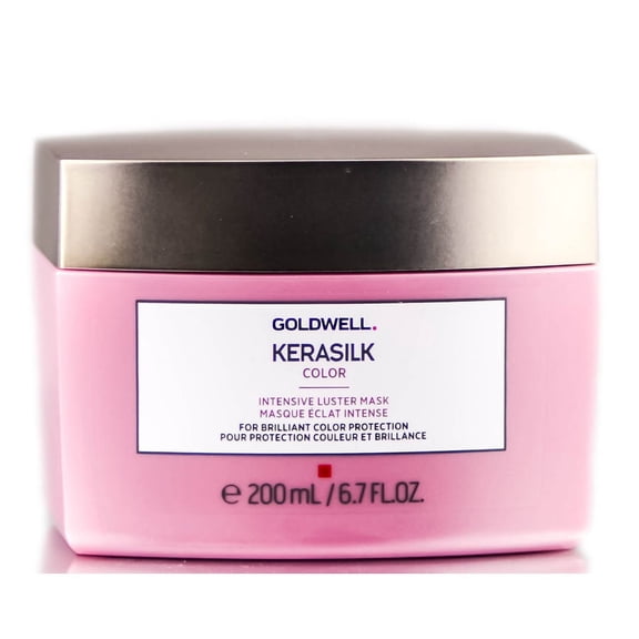 6.7 oz , Goldwell Kerasilk Color Intensive Luster Mask, hair scalp beauty - Pack of 2 w/ Sleek 3-in-1 Comb/Brush