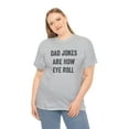 thumbnail image 4 of Dad Jokes Are How Eye Roll Shirt - Funny Father's Day Gift For Dad -ID: 136, 4 of 7
