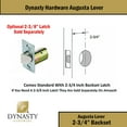 thumbnail image 4 of Dynasty Hardware AUG-20-26D Grade 2 Commercial Duty Privacy Lever, ADA, Satin Chrome Finish, 4 of 7