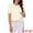Beige, variant on Cropped Tweed Puff Short Sleeve Crew Neck Office Blazer L Light Pink