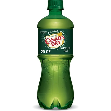 Canada Dry Caffeine Free Ginger Ale Soda Pop, 20 fl oz, Bottle