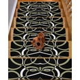 thumbnail image 2 of Black Geometric Stair Treads for Wooden Steps Indoor Runner Rug Carpet, Modern Sage Green White Striped Art 4 Pieces Peel and Stick Staircase Step Treads Covers Washable Throw Door Mats, 30"x8", 2 of 6