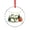 Pattern-2, variant on Christmas Duck Got Any Grapes Glass Christmas Ornament Holiday Home Decor Animals Themed Gifts Round Glass Hanging Ornament
