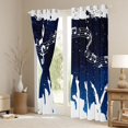 thumbnail image 3 of Homewish Musical Notes Melody Black Out Curtains,Music Lover Silhouette Curtains Pack of 2 (42x63 Each),White Blue Bedroom Curtains For Teens,Breathable Home Decor, 3 of 6