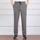 thumbnail image 1 of Pantalones largos de verano para hombre, de pierna recta, para uso diario, finos, informales, de negocios, de poliéster., 1 of 3